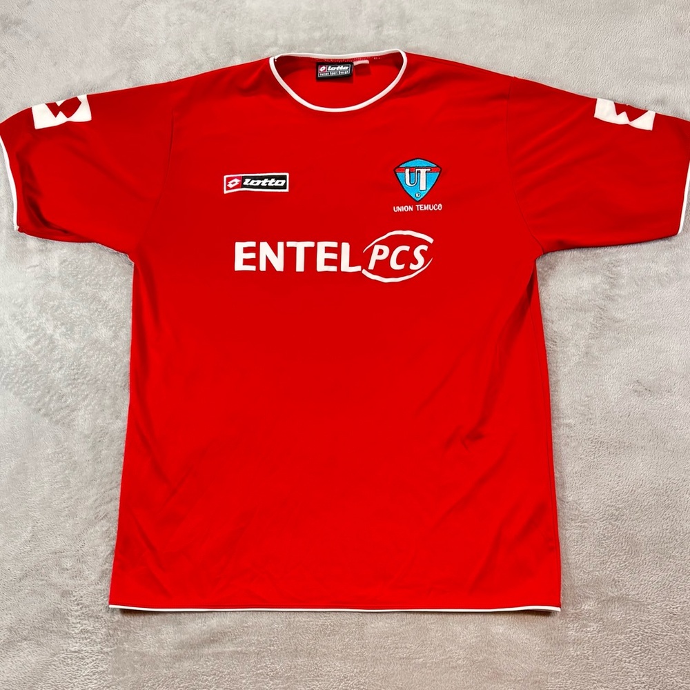 Lotto Soccer Jersey Union Temuco Size XL On Tag Red